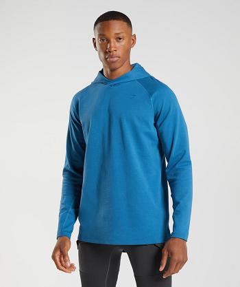 Men's Gymshark Studio Hoodie Blue | NZ_3456AHK