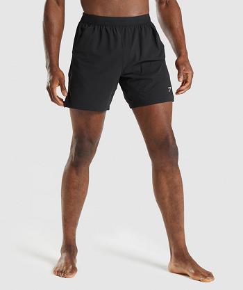 Men's Gymshark Studio Shorts Black | NZ_3671KOR