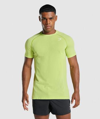 Men's Gymshark Vital Light Seamless T Shirts Yellow | NZ_3203VRW
