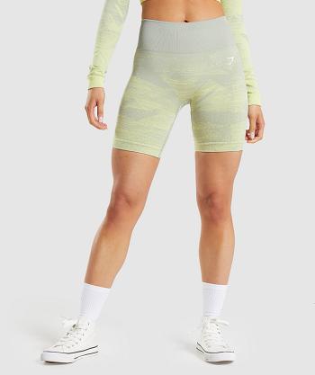 Women's Gymshark Adapt Ombre Seamless Shorts Grey Brown Grey | NZ_4602DFM