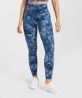 Women's Gymshark Elevate Leggings Blue | NZ_4843VRW