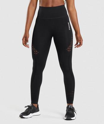 Women's Gymshark Energy Seamless Leggings Black | NZ_4742BEX