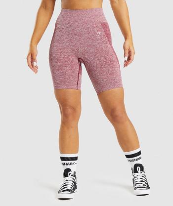 Women's Gymshark Flex Cycling Shorts Burgundy | NZ_4580KOR