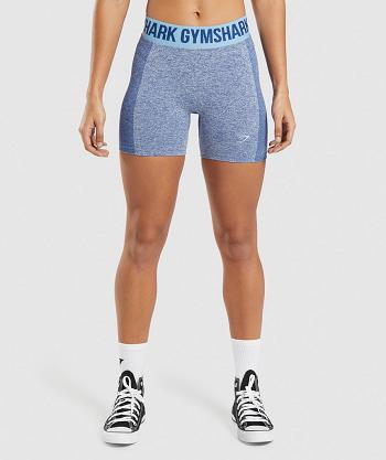 Women's Gymshark Flex Shorts Blue | NZ_4676JPQ