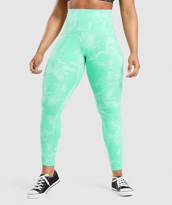 Women's Gymshark Gs Power High Rise Leggings Light Turquoise | NZ_4786HAP