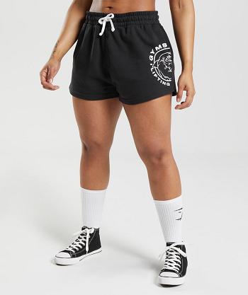 Women's Gymshark Legacy Shorts Black | NZ_4625AHK