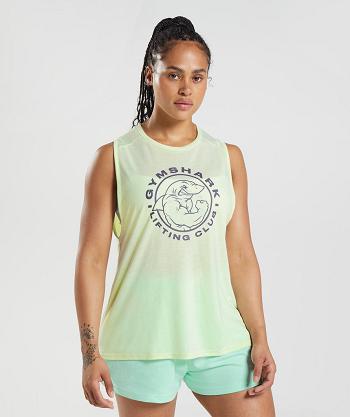 Women's Gymshark Legacy Tanks Green | NZ_3985ZUT