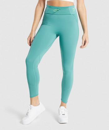 Women's Gymshark Pulse Leggings Turquoise | NZ_4711KOR