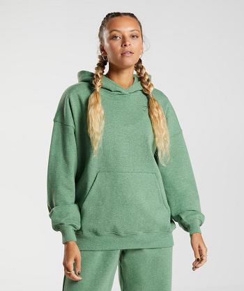 Women's Gymshark Rest Day Sweats Hoodie Green | NZ_4335UZG