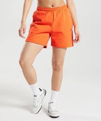 Women's Gymshark Rest Day Sweats Shorts Orange | NZ_4652AHK