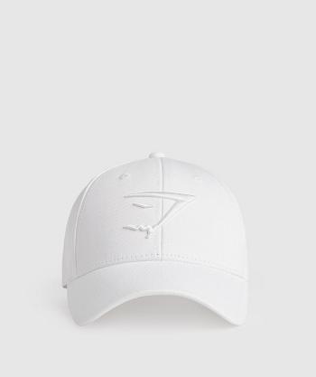 Women's Gymshark Sharkhead Cap Hats White | NZ_4982SGL