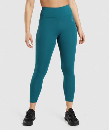 Women's Gymshark Speed Leggings Turquoise | NZ_4757SGL