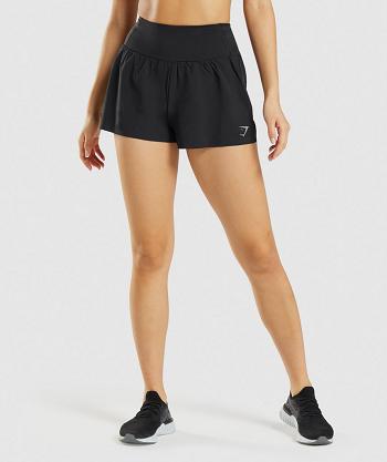 Women's Gymshark Speed Shorts Black | NZ_4593TCE