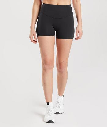 Women's Gymshark Studio Shorts Black | NZ_4614NWY