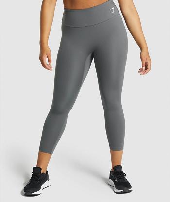 Women's Gymshark Training 7/8 Leggings Grey | NZ_4731DFM