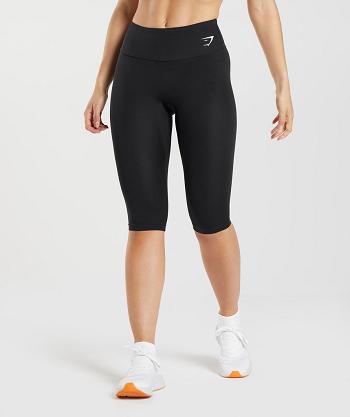 Women's Gymshark Training Cropped Leggings Black | NZ_4721WNB