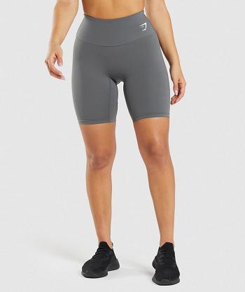 Women's Gymshark Training Cycling Shorts Grey | NZ_4673FDN