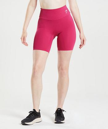 Women's Gymshark Training Cycling Shorts Pink | NZ_4691NWY