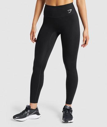 Women's Gymshark Training Leggings Black | NZ_4822QMA