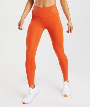 Women's Gymshark Training Leggings Red | NZ_4848WNB
