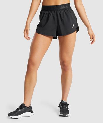 Women's Gymshark Training Loose Fit Shorts Black | NZ_4629GSO