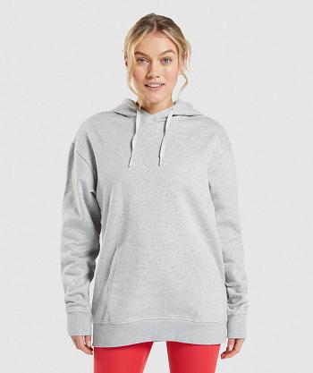 Women's Gymshark Training Oversized Hoodie Light Grey | NZ_4300VRW