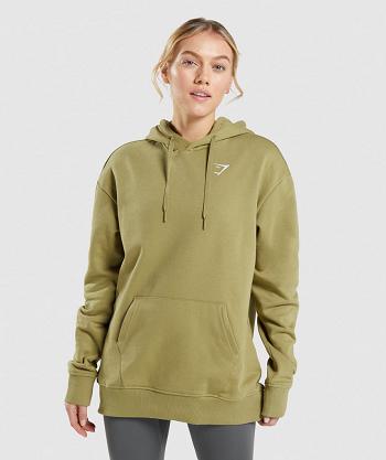 Women's Gymshark Training Oversized Hoodie Green | NZ_4302NWY
