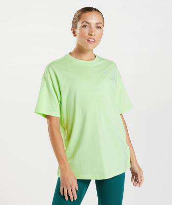 Women's Gymshark Training Oversized T Shirts Green | NZ_4024ILH