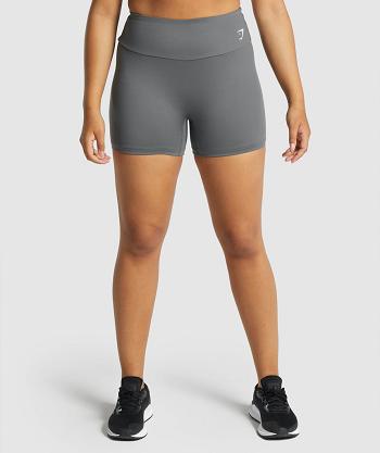 Women's Gymshark Training Shorts Grey | NZ_4647UZG