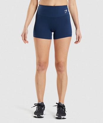 Women's Gymshark Training Shorts Navy | NZ_4668QMA