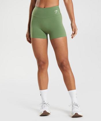 Women's Gymshark Training Tight Shorts Green | NZ_4704AHK