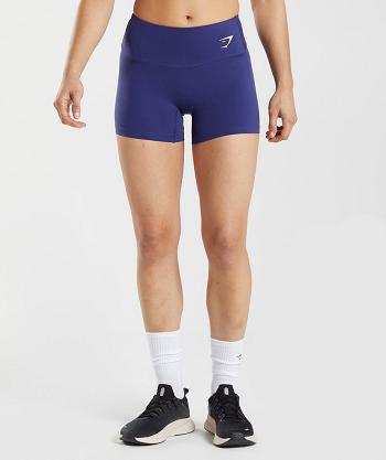 Women's Gymshark Training Tight Shorts Purple | NZ_4700ILH