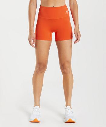 Women's Gymshark Training Tight Shorts Red | NZ_4702PJJ