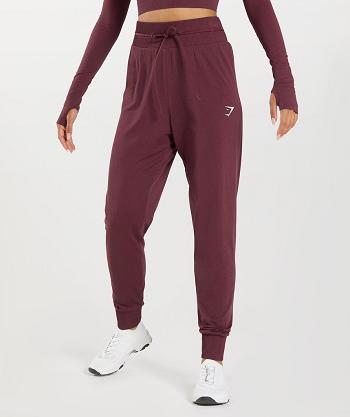 Women's Gymshark Vital Seamless 2.0 Jogger Burgundy | NZ_4861HAP