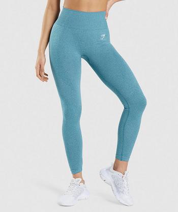 Women's Gymshark Vital Seamless 2.0 Leggings Turquoise | NZ_4784FDN