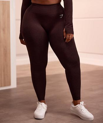 Women's Gymshark Vital Seamless 2.0 Leggings Pink Brown | NZ_4838KOR