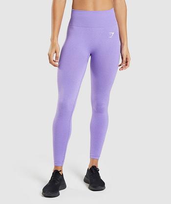 Women's Gymshark Vital Seamless 2.0 Leggings Light Purple | NZ_4840ZUT