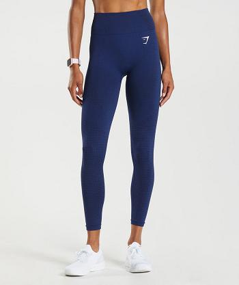 Women's Gymshark Vital Seamless 2.0 Leggings Blue | NZ_4849AHK