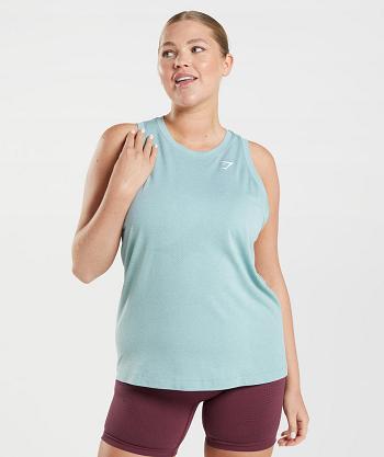 Women's Gymshark Vital Seamless 2.0 Light Tanks Blue | NZ_3977SGL