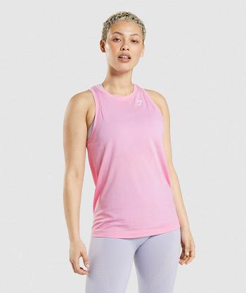 Women's Gymshark Vital Seamless 2.0 Light Loose Tanks Pink | NZ_3988VRW