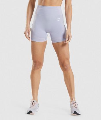 Women's Gymshark Vital Seamless 2.0 Shorts Blue | NZ_4678SGL