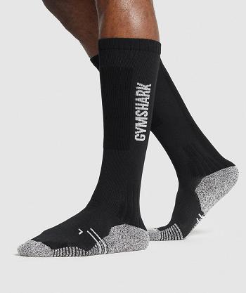 Women's Gymshark Weightlifting Socks Black | NZ_4914LIS