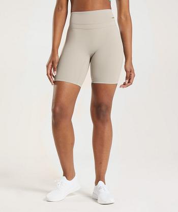 Women's Gymshark Whitney Cycling Shorts Grey | NZ_4585VRW