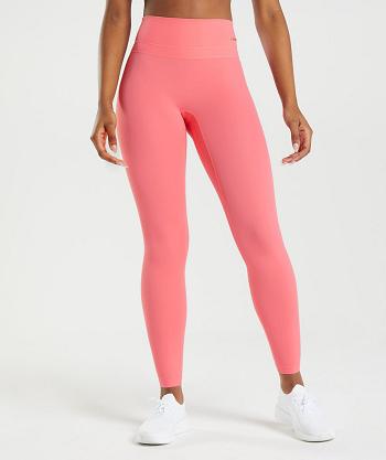 Women's Gymshark Whitney High Rise Leggings Pink | NZ_4738ZUT