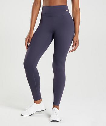 Women's Gymshark Whitney High Rise Leggings Indigo Navy | NZ_4820NWY