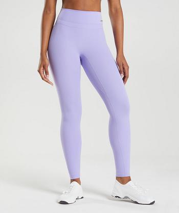Women's Gymshark Whitney High Rise Leggings Purple | NZ_4821MQZ