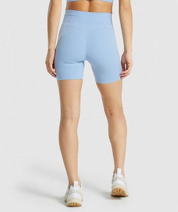 Women's Gymshark Whitney Mesh Shorts Blue | NZ_4591EBC