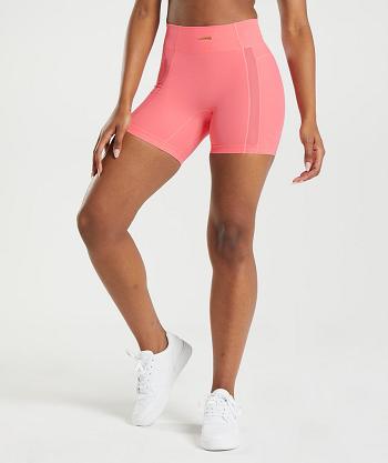 Women's Gymshark Whitney Mesh Shorts Pink | NZ_4581LIS