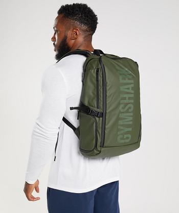 Women's Gymshark X-Series 0.3 Backpack Bags Olive | NZ_5025SGL